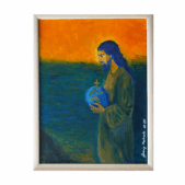 Ecce Homo Salvator – Obraz Olejny 30x40cm.