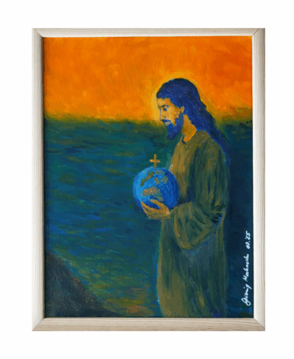 Ecce Homo Salvator - Obraz Olejny 30x40cm.